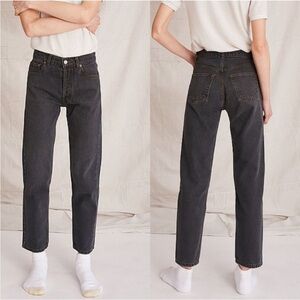 Still Here Washed Black Tate Jeans | Size 25